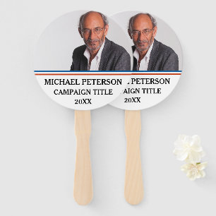 Custom Photo Vote Political Election Campaign  Hand Fan