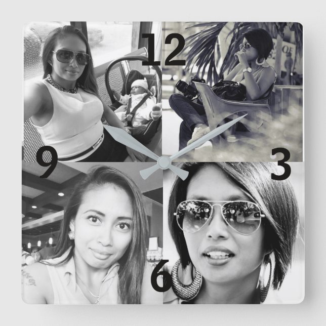 Custom Photo Wall Clock (Front)