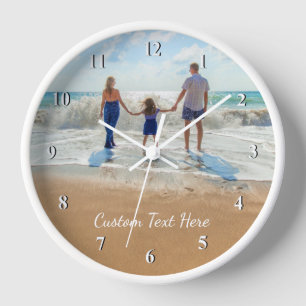 Custom Photo Wall Clock Gift Your Photos and Text