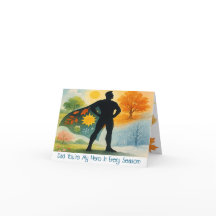 Custom Photo Watercolor Four Seasons Father's Day