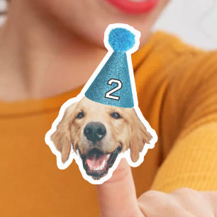 Custom Photo Waterproof Vinyl Dog Birthday