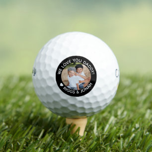 Custom Photo We Love You Daddy Father's Day Golf Balls