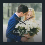 Custom Photo Wedding Acrylic Wall Clock<br><div class="desc">Custom Photo Wedding Acrylic Wall Clock   . Customise the clock by changing the names ,  wedding date  and photo . A perfect gift for the newly weds. For any further customisation ,  feel free to contact me at mypaperlove2021@gmail.com</div>