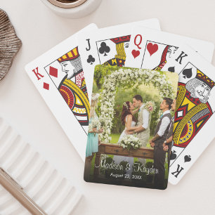 Custom Photo Wedding Anniversary Favour Playing Cards