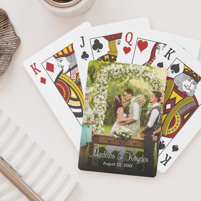 Custom Photo Wedding Anniversary Favour Playing Cards (Creator Uploaded)