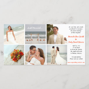 Custom Photo Wedding Announcement