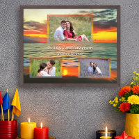 Custom Photo Wedding Collage Sunset 1738 Art