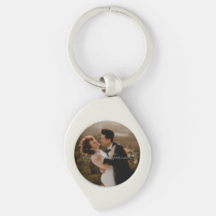 Custom photo wedding family son daughter mum dad key ring