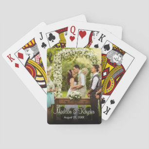 Custom Photo Wedding Favour Playing Cards