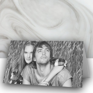 Custom Photo Wedding Folded Place Cards