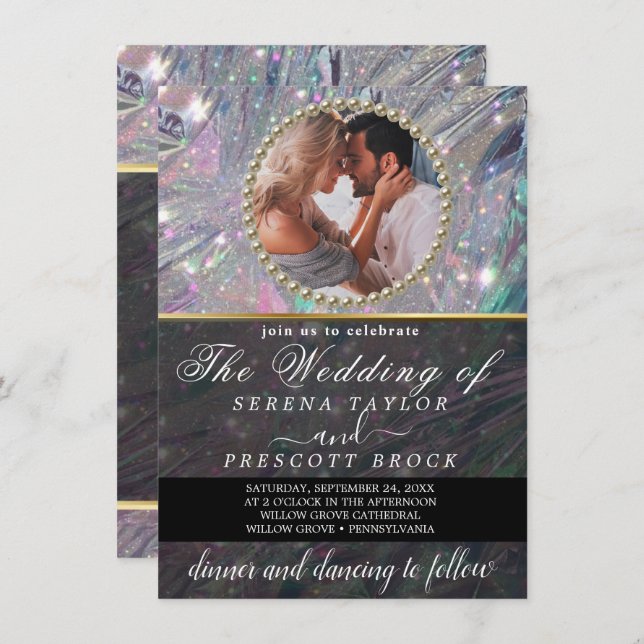 Custom Photo Wedding Invitation (Front/Back)