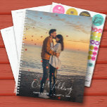 Custom Photo Wedding Planner<br><div class="desc">Wedding planner with your favorite photo on the front - personalized with your details in chic lettering. Planner includes monthly and weekly layouts, 12 months, 60 pages with laminated soft cover front and back covers.</div>