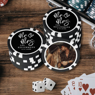 Custom Photo Wedding Poker Chips