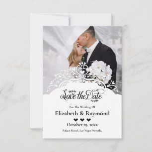 Custom Photo Wedding Save The Date Invitation
