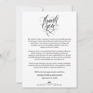 Custom Photo Wedding Thank You Card