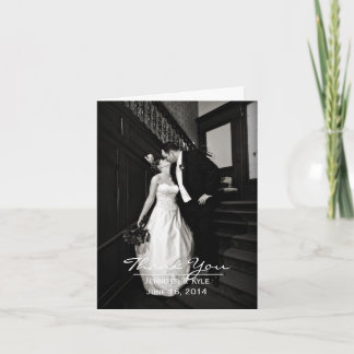 Custom Photo Wedding Thank You Card