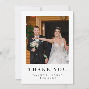 Custom Photo Wedding Thank You Card Personalised  