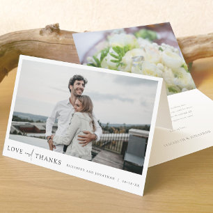 Custom Photo Wedding Thank You Card Template
