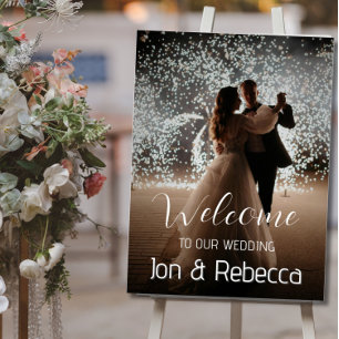 Custom Photo Wedding Welcome Poster