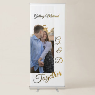 Custom Photo Wedding Welcome Roll-Up Banner Tog