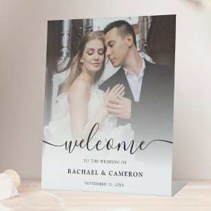 Custom Photo Wedding Welcome Sign
