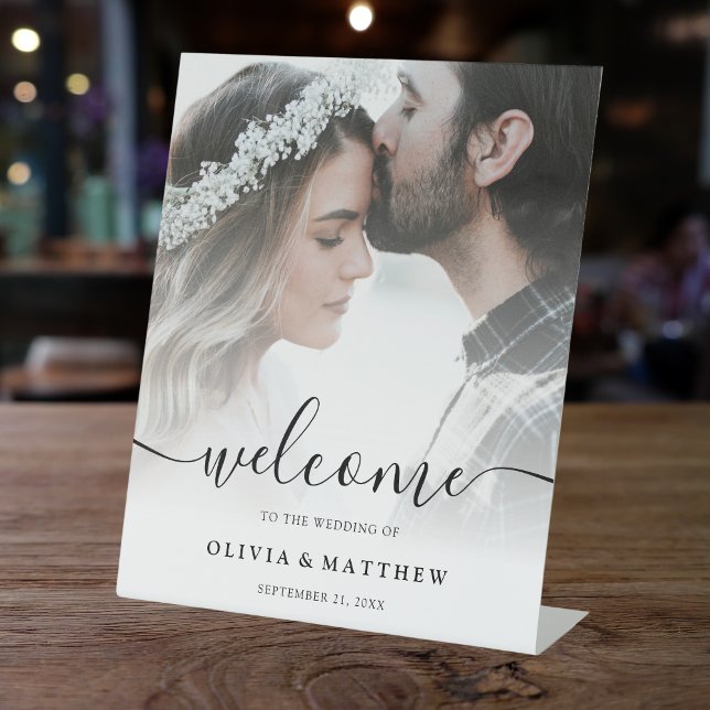 Custom Photo Wedding Welcome Sign (Creator Uploaded)