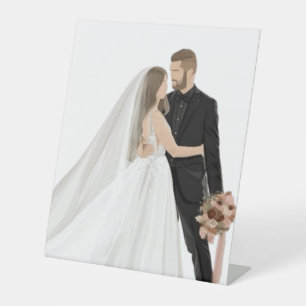 Custom Photo Wedding Welcome Sign - Elegant Minima