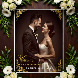 Custom Photo Wedding Welcome Sign Foam Board