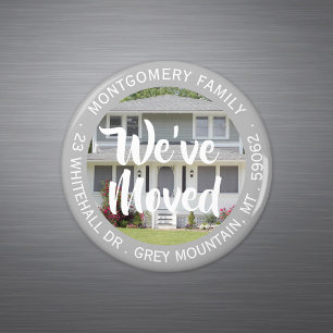 Custom Photo We've Moved Change of Address Magnet