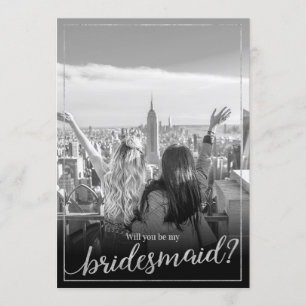 Custom Photo Will You Be My Bridesmaid Invitation