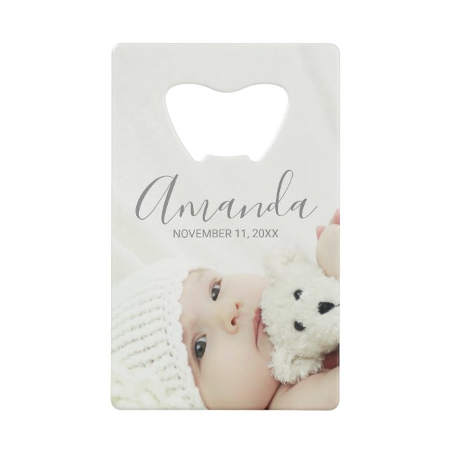 Custom Photo with Custom Name and Text (Front)