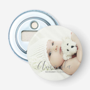 Custom Photo with Custom Name and Text Bottle Opener