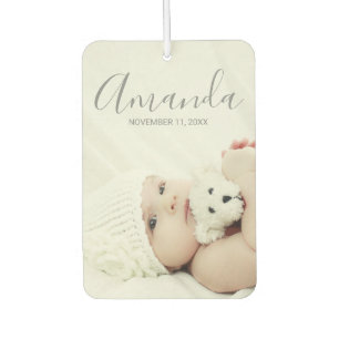 Custom Photo with Custom Name and Text Car Air Freshener