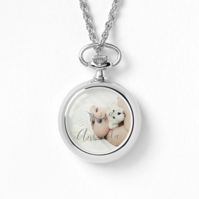 Custom Photo with Custom Name Watch (Front)