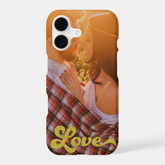 Custom Photo with Gold Love Overlay (Back)