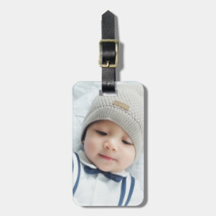 Custom Photo with Monogram and Name Luggage Tag