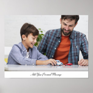 Custom Photo With Personalized Text Poster