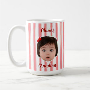 Custom Photo With Stripes Pattern Mug For Dad