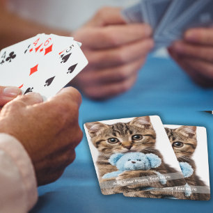 Custom Photo with Your Own Funny Meme Playing Cards