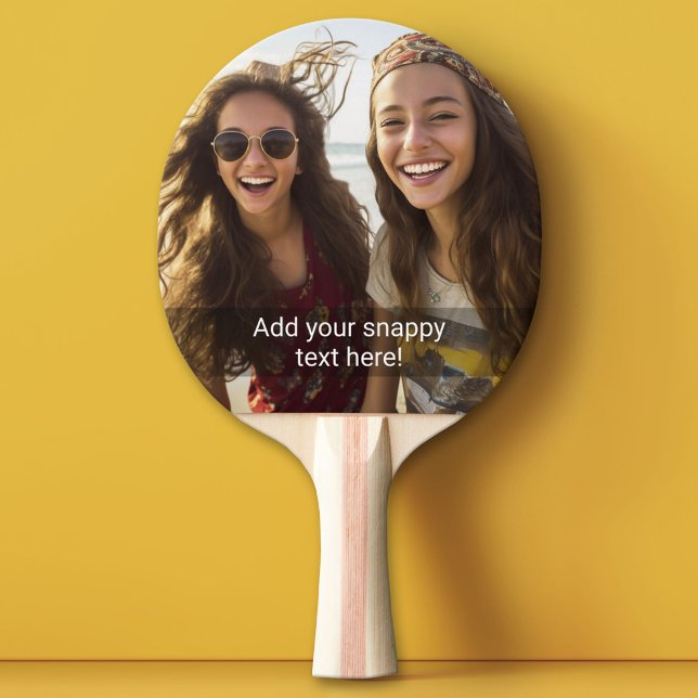 Custom Photo with Your Own Snap Chat Meme Ping Pong Paddle (Custom Pink Pong Paddle)