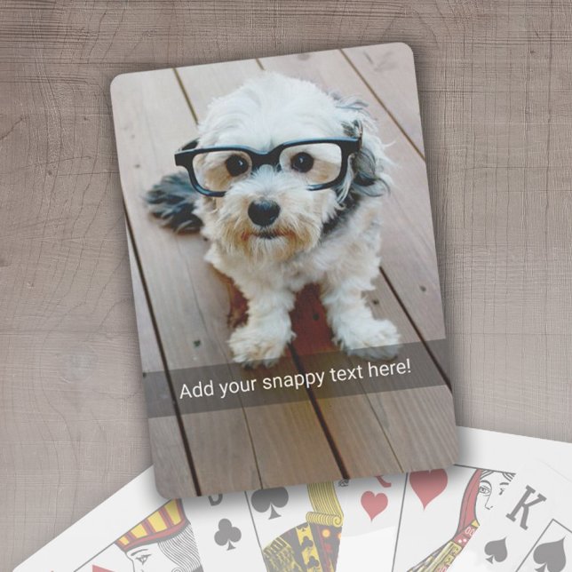 Custom Photo with Your Own Snap Chat Meme Playing Cards (Creator Uploaded)