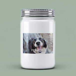 Custom Photo With Your Pet Dog Name Picture On Food Label