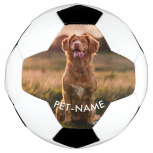 Custom Photo With Your Pet Dog Name Picture On Football