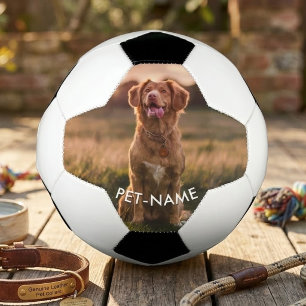 Custom Photo With Your Pet Dog Name Picture On Football