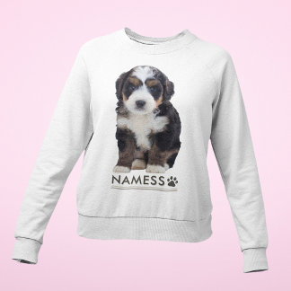 Custom Photo With Your Pet Dog Name Picture On Sweatshirt
