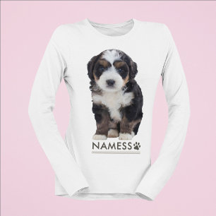 Custom Photo With Your Pet Dog Name Picture On T-Shirt