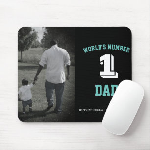 Custom Photo World’s Number One Dad Father’s Day Mouse Mat
