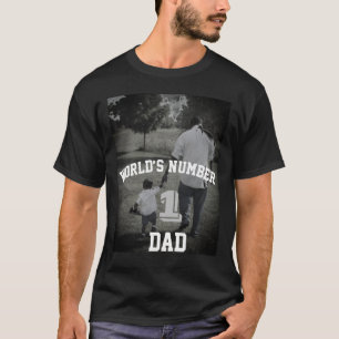 Custom Photo World’s Number One Dad Grandpa Uncl T-Shirt