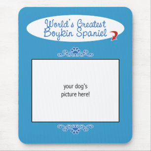 Custom Photo! Worlds Greatest Boykin Spaniel Mouse Mat