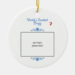 Custom Photo! Worlds Greatest Bugg Ceramic Tree Decoration